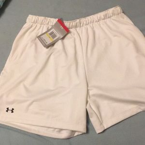 Under Armour white athletic shorts
